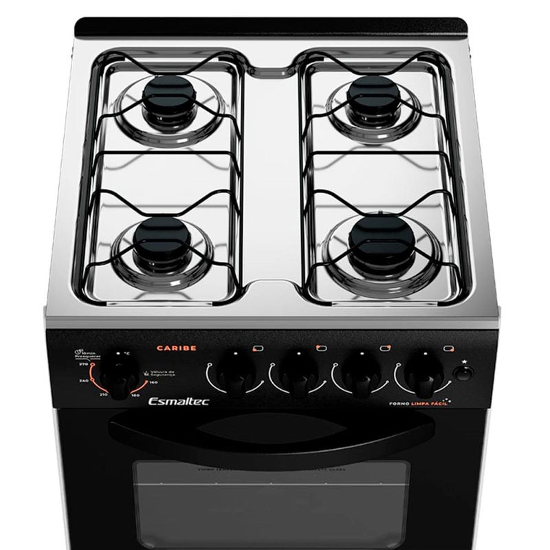 fogão 4 bocas esmaltec automático caribe branco 4112
