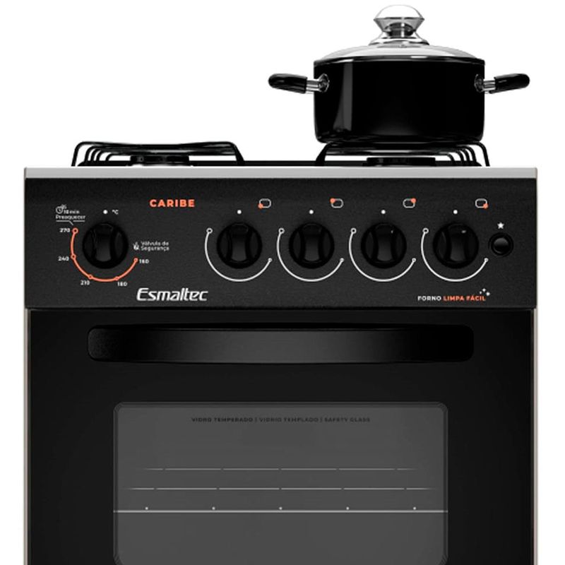 fogão 4 bocas esmaltec automático caribe branco 4112