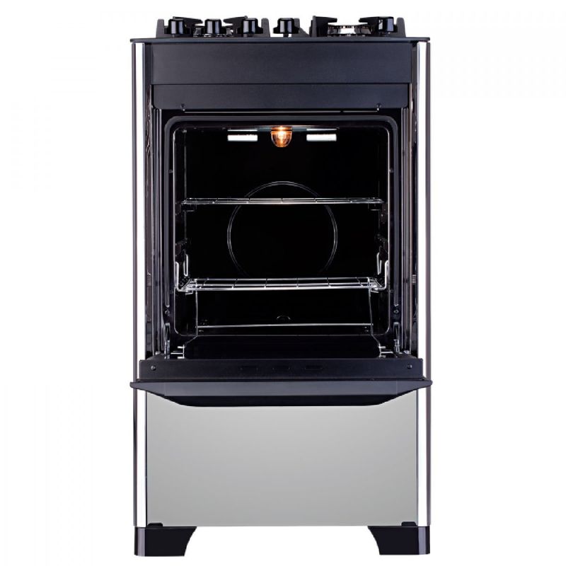 fogão 4 bocas dako automático magister style espelhado inox