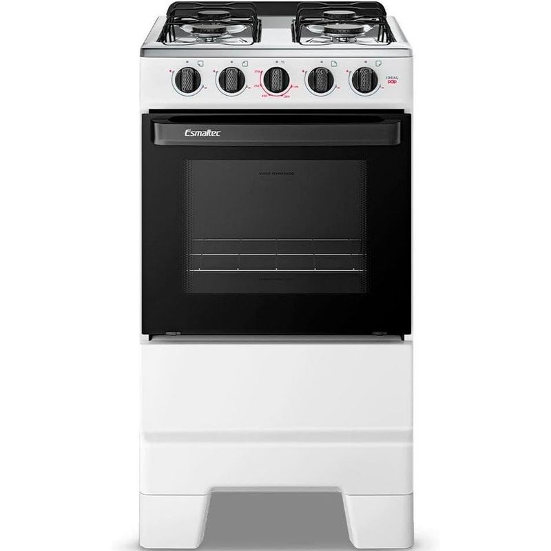 fogão 4 bocas esmaltec ideal pop branco f4isb 4120