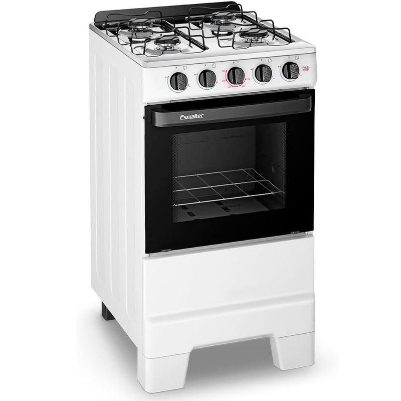 fogão 4 bocas esmaltec ideal pop branco f4isb 4120