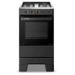 fogão 4 bocas esmaltec ideal pop acendimento manual preto