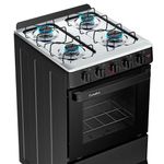 fogão 4 bocas esmaltec ideal pop acendimento manual preto