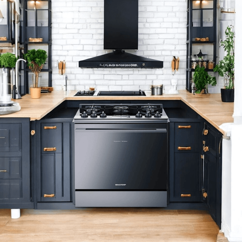 fogão de embutir 5 bocas brastemp automático touch timer inox bys5vcrnna