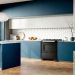 fogão 5 bocas mueller decorato vetro com mesa de vidro e acendimento automático bivolt preto