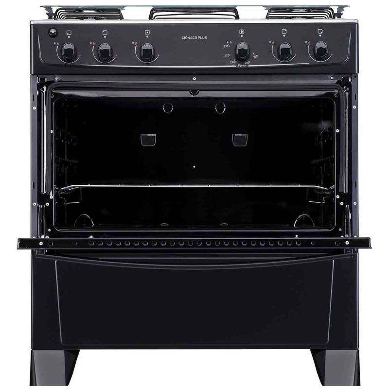 fogão 5 bocas atlas automático mônaco plus bivolt preto 300000717