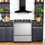 fogão 5 bocas dako automático magister style espelhado inox