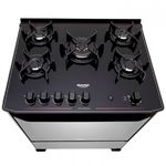 fogão 5 bocas dako automático magister style espelhado inox