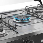 fogão 5 bocas mueller automático preto fosco mfi5bb