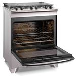 fogão 5 bocas electrolux efficient mesa inox bivolt fe5ic