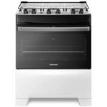 fogão 5 bocas continental automático mesa inox branco fc51b