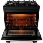 fogão 5 bocas atlas automático bivolt agile up glass preto 300001665