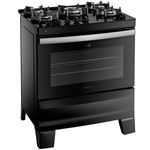 fogão 5 bocas atlas automático bivolt agile up glass preto 300001665