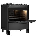 fogão 5 bocas esmaltec automático jade glass preto 0104002083