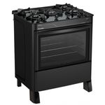 fogão 5 bocas esmaltec automático jade glass preto 0104002083