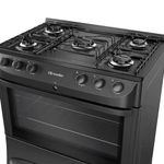 fogão 5 bocas esmaltado mueller mfi5bc 610001256 preto fosco (mp)