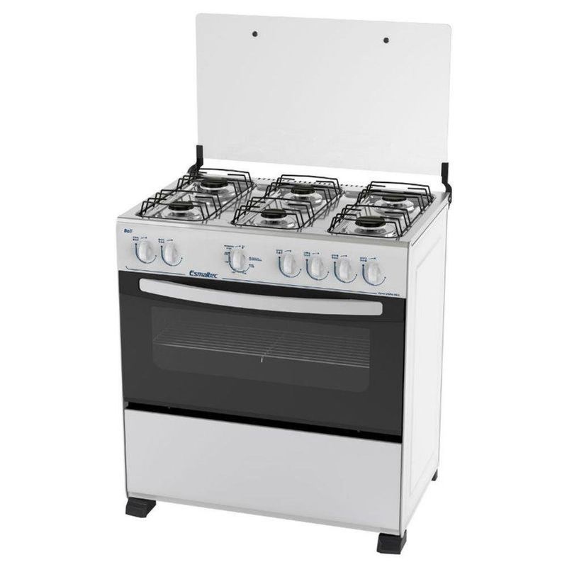 fogão 6 bocas esmaltec manual bali 127v branco 6080