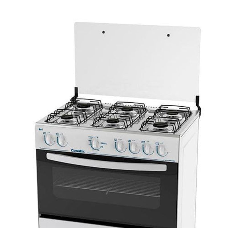 fogão 6 bocas esmaltec manual bali 127v branco 6080