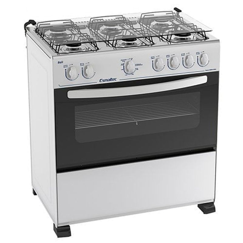 fogão 6 bocas esmaltec manual bali 127v branco 6080