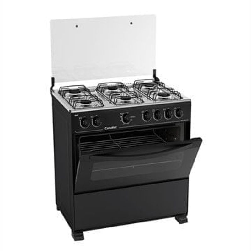 fogão 6 bocas esmaltec manual bali 127v preto 6080