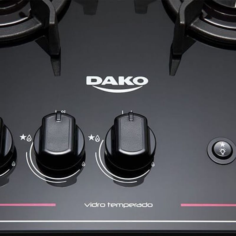 fogão 5 bocas dako automático magister preto 300000728