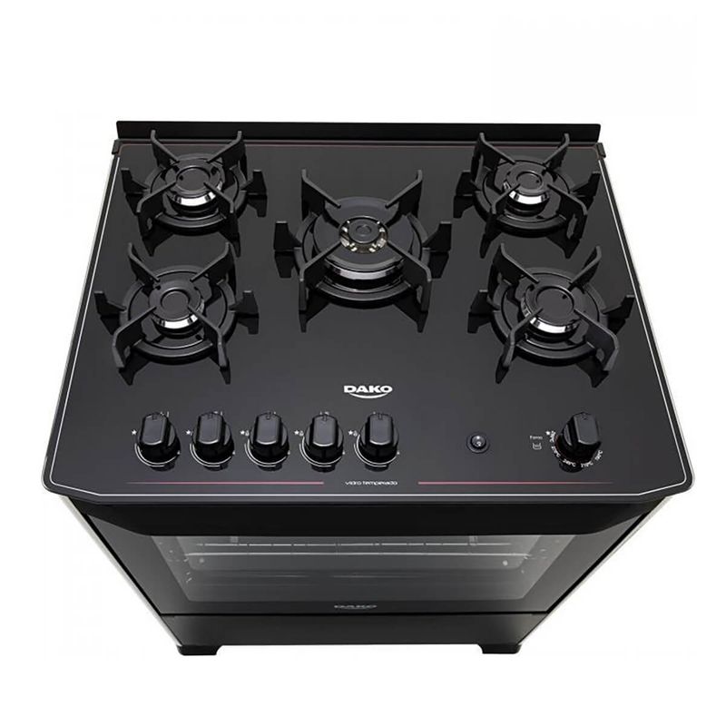 fogão 5 bocas dako automático magister preto 300000728