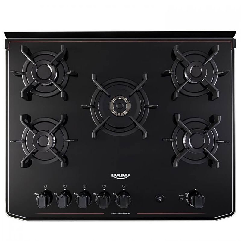fogão 5 bocas dako automático magister preto 300000728