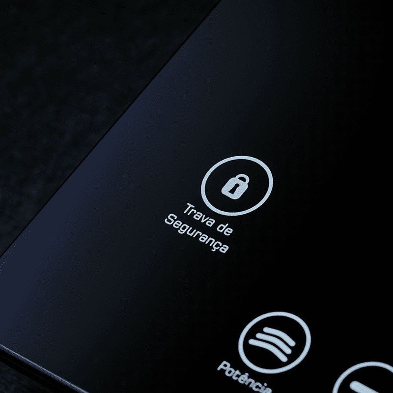 cooktop 1 boca fischer de indução mesa 127v preto 2688459096