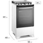 fogão 4 bocas electrolux automático effic branco fe4ib