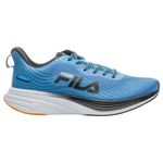 tênis masculino n° 45 fila racer curve 2 azul preto laranja (mp)