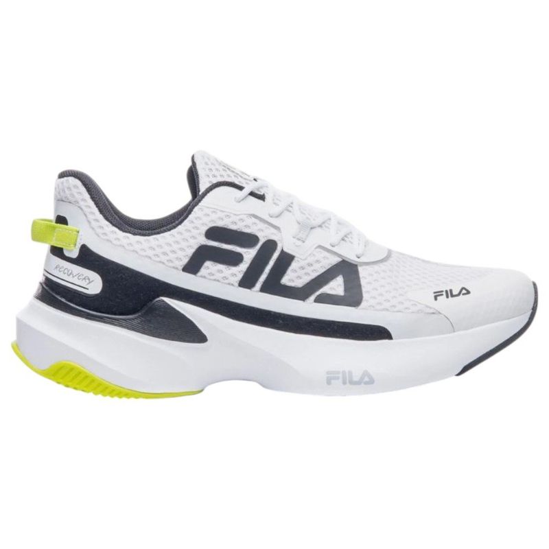 tênis masculino n° 42 fila recovery branco preto verde (mp)