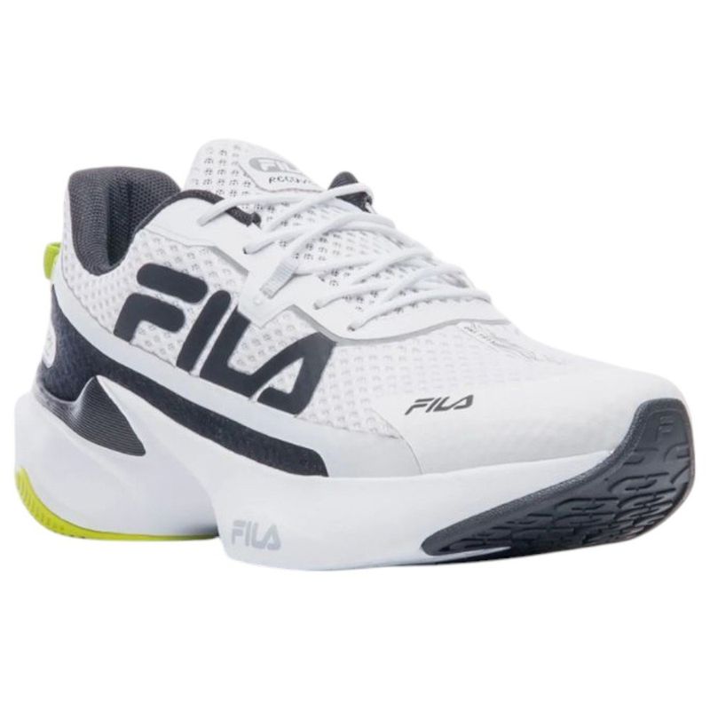tênis masculino n° 42 fila recovery branco preto verde (mp)