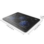 suporte para notebook havit cooler hv-f2056 17" com 3 ventoinhas preto a-mbi