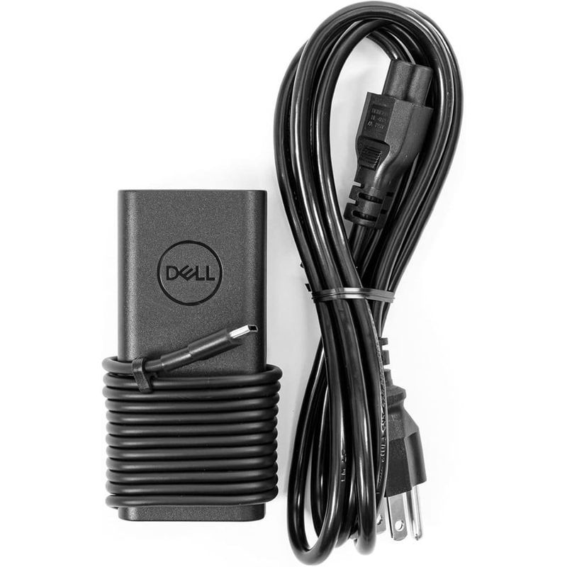 carregador para notebook dell usb-c 65w compatível com xps preto a-mbi