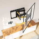 suporte de parede para tv mounting dream 32" a 65" preto a-mbi