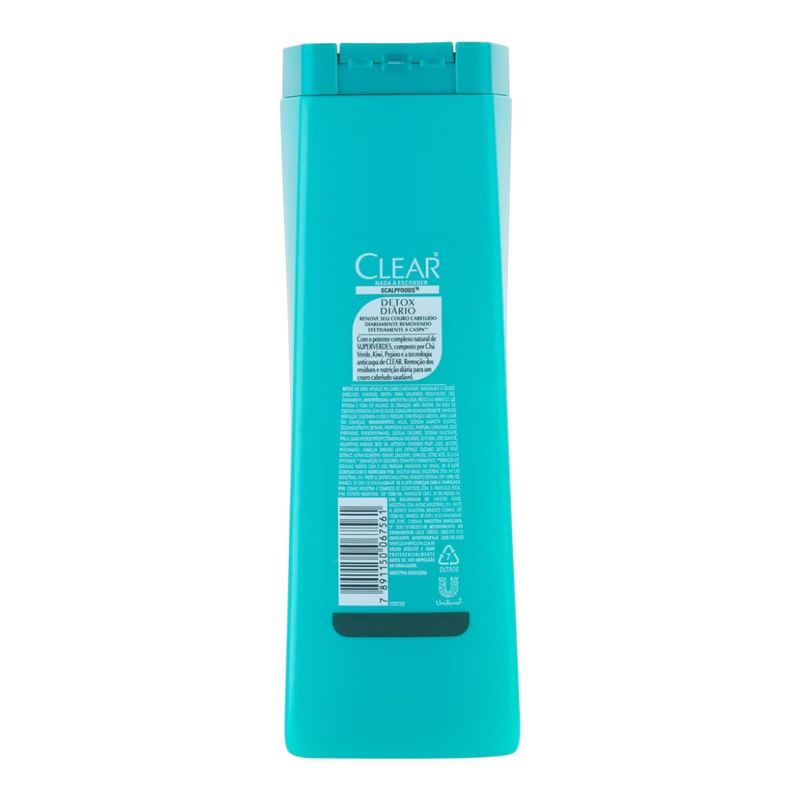 shampoo clear detox diário 400ml
