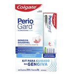 kit colgate perio gard gengiva saudável solução bucal 250ml + creme dental 60g