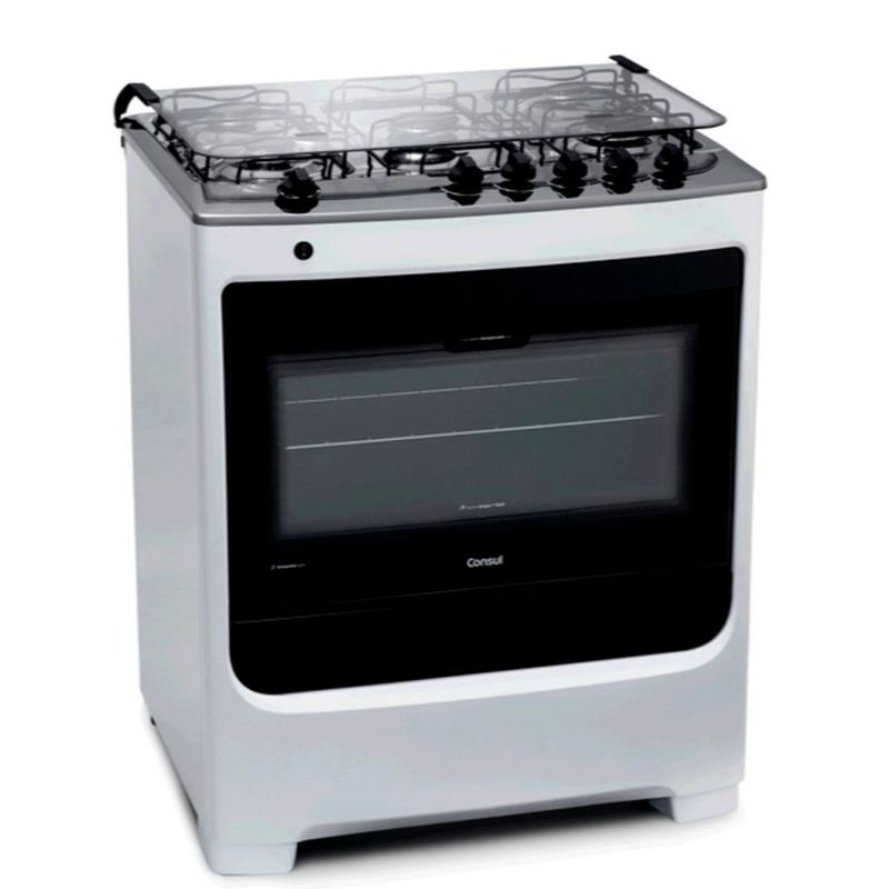 fogão 5 bocas consul automático bivolt branco cfs5nab