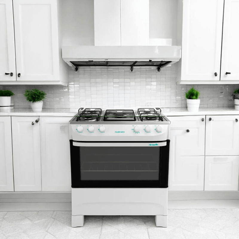 fogão 5 bocas mueller moderatto g6 601230016 branco (mp)