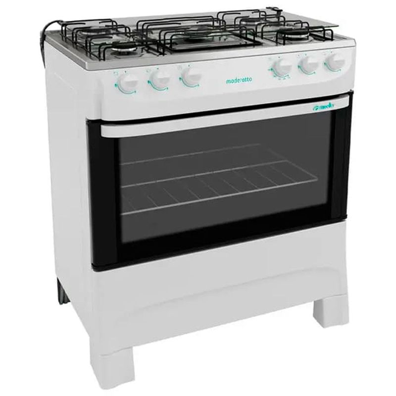 fogão 5 bocas mueller moderatto g6 601230016 branco (mp)