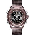 relógio masculino naviforce militar digital multifunção preto a-bi