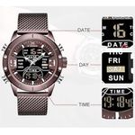 relógio masculino naviforce militar digital multifunção preto a-bi