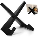 suporte de livros decorativo rumcnjen preto a-bi