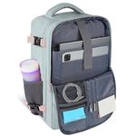 mochila de viagem taygeer 35l com porta usb cinza a-bi