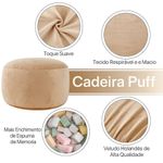 puff grande whatsbedding com enchimento suave caramelo a-bi
