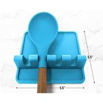 descanso de utensílios zulay kitchen em silicone azul a-bi