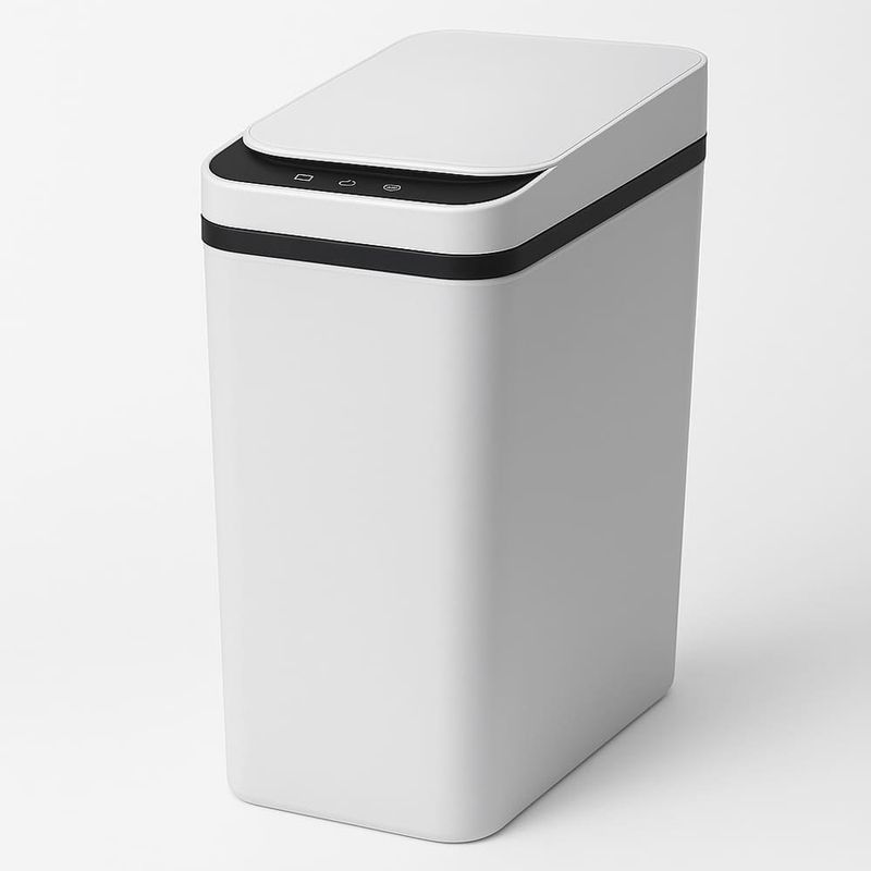 lixeira com sensor anborry 8 litros automática branca a-bi