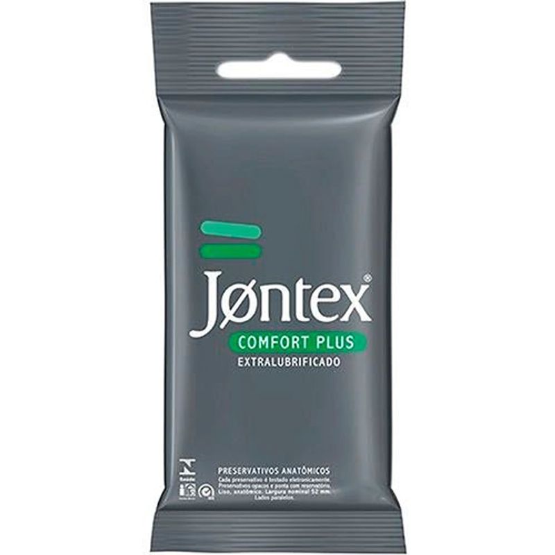 preservativo lubrificado jontex comfort plus sachê 6 unidades