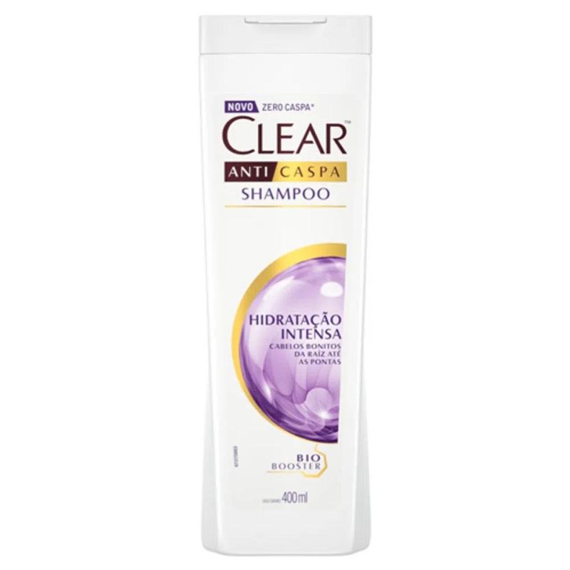 shampoo clear anticaspa women hidratação intensa 400ml