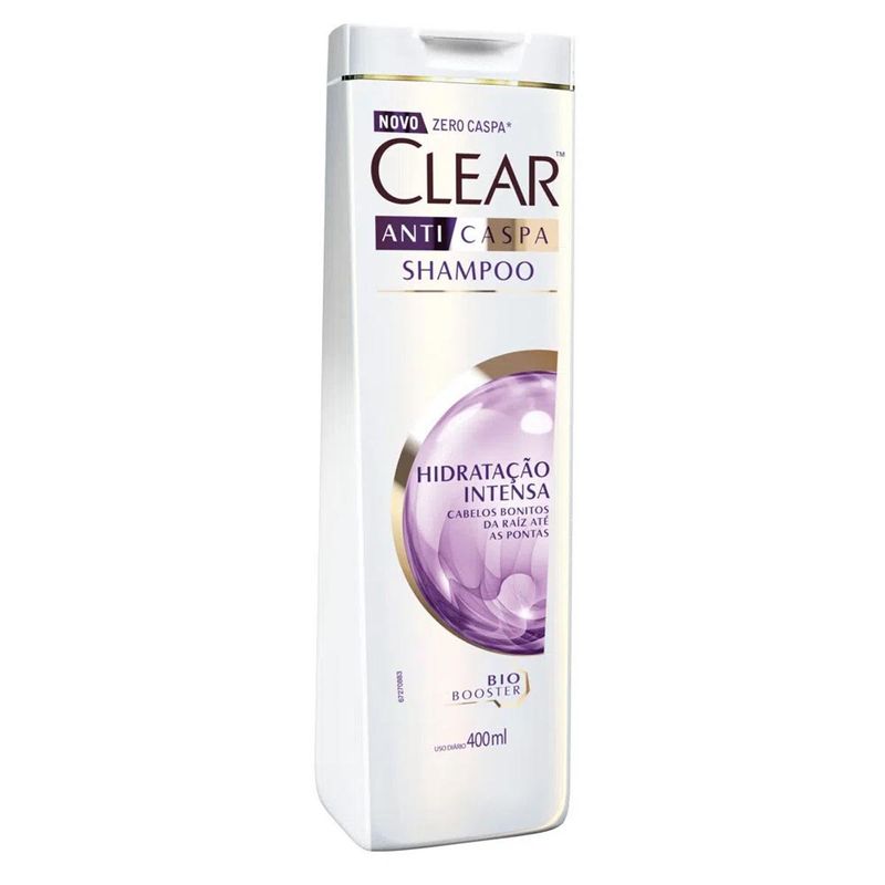 shampoo clear anticaspa women hidratação intensa 400ml